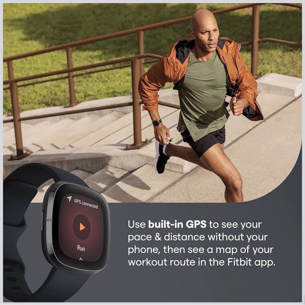 Fitbit Sense Advanced Smartwatch, Carbon/Graphite - Picture 4 of 6